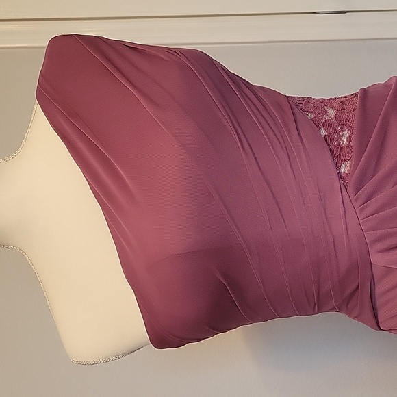 Celebrate DB Studio Mauve Long Dress, Size 4 - Picture 3 of 10